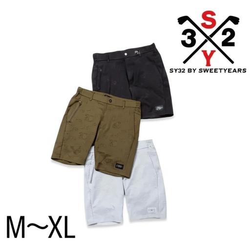 【SY32 SWEET YEARS】ストレッチショートパンツ XL チャコール SY32 SWEET YEARS】ストレッチショートパンツ XXL チャコール