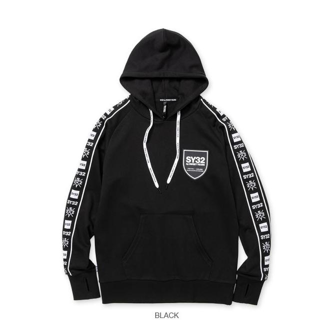 sy32 by sweetyears パーカー メンズ レディース おしゃれ ブランド スポーツ ジャージ ゴルフ TNS1747 tape SY32 by SWEET YEARS sy32 sweetyears パーカー メンズ レディース