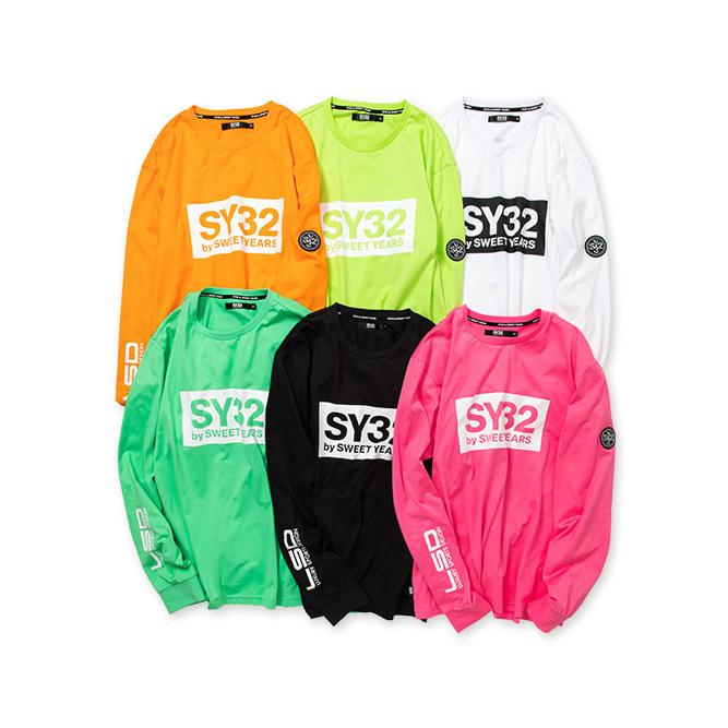 SY32 by SWEET YEARS Tシャツ 長袖 おしゃれ ブランド TNS1751 フラッシュカラー SY32 by SWEET YEARS（エスワイサーティトゥバイスィートイヤーズ