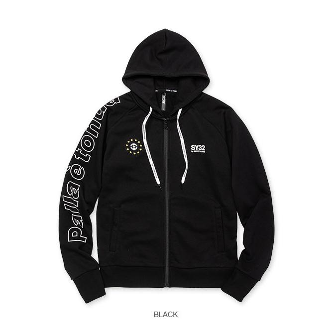 SY32 by sweet years スウェット パーカー ジップアップ メンズ レディース おしゃれ ブランド ゴルフ ウェア サッカー スポーツ TNS1790FB SY32 by SWEET YEARS（エスワイサーティトゥバイスィートイヤーズ