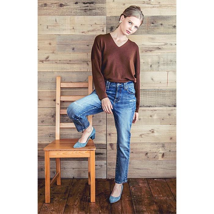 INDIMARK インディマーク デニム ジーンズ レディース おしゃれ ブランド ボーイズスリム W080