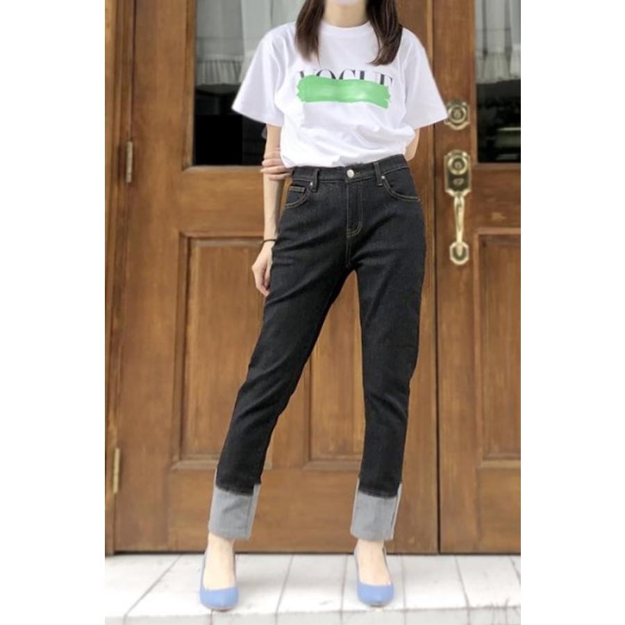 INDIMARK インディマーク ジーンズ デニム レディース おしゃれ ブランド ボーイフレンド 裏ボアWJ043 ブラック INDIMARK インディマーク ジーンズ デニム レディース おしゃれ