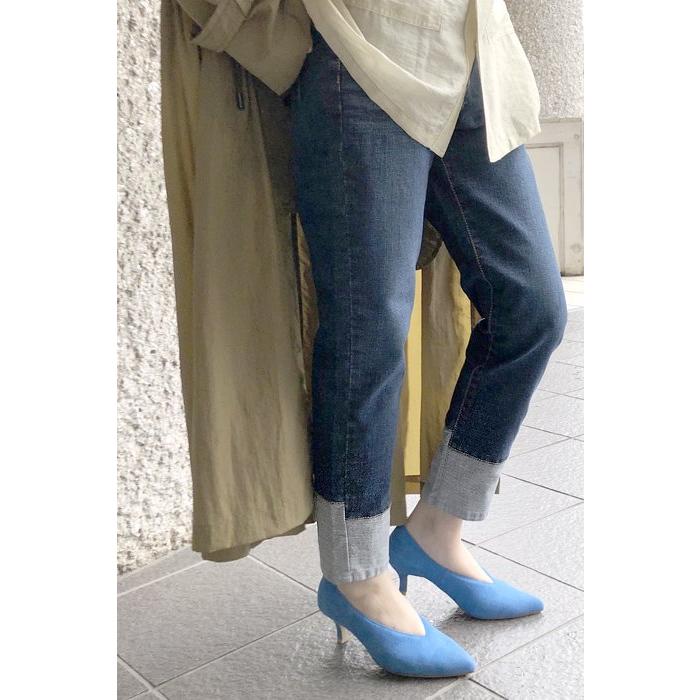 INDIMARK デニムパンツ WJ072 サイズL 新品。定価12980円。 INDIMARK（インディマーク） ジーンズ デニム レディース おしゃれ