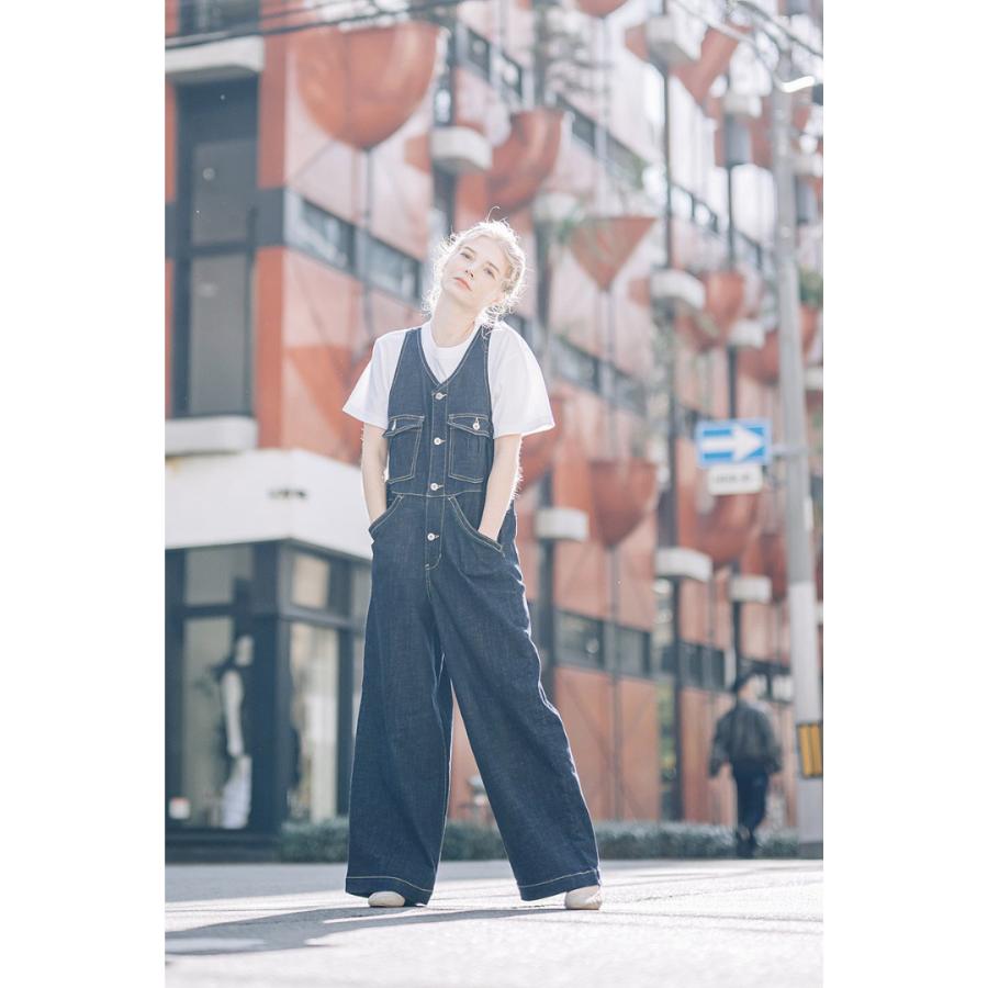 INDIMARK インディマーク サロペット レディース パンツ おしゃれ41 INDIMARK サロペット デニム | ショルダーベルト付きフレンチ