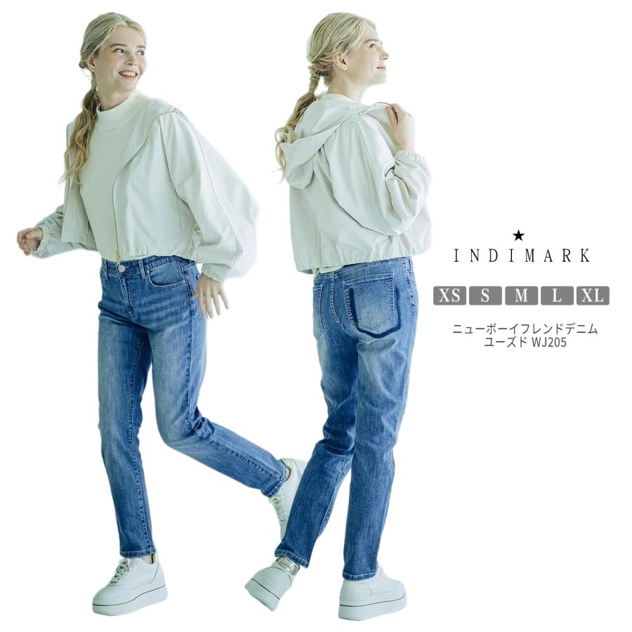 INDIMARK ジーンズ デニム レディース おしゃれ ブランド かわいい ニューボーイフレンドデニム ユーズド WJ205 【お取り寄せ】 INDIMARK（インディマーク） ジーンズ デニム レディース おしゃれ