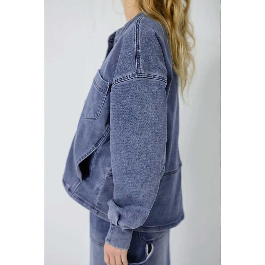 INDIMARK（インディマーク） INDIMARK INDKNIT ノーカラー デニム