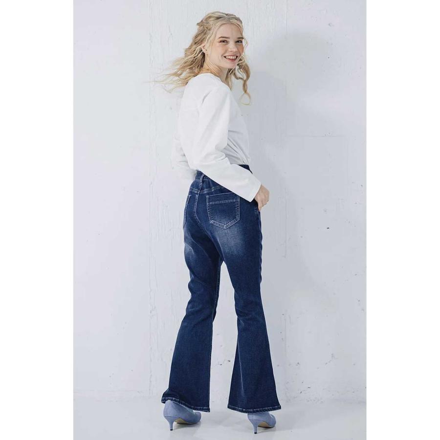 INDIMARK（インディマーク） INDIMARK INDKNIT フレア デニムパンツ