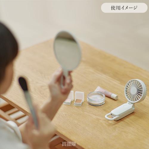 RHYTHM ハンディファン リズム 2025 扇風機 USB 2重ファン 大風量 静音