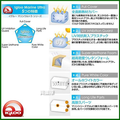 igloo イグルー クーラーボックス マリーンウルトラ 94 容量 約89L 