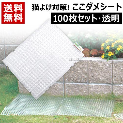 猫よけ ここダメシート（透明タイプ）100枚セット 第一ビニール | 