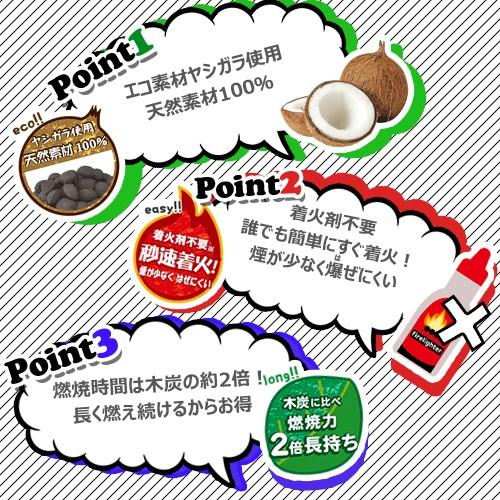 （P5倍）（クーポンで1000円OFF）（3月15日限定）豆炭 バーベキュー 炭 2kg 燃料 アウトドア 木炭 BBQ コンロ エコロン炭 便利グッズ 火起こし |  | 01