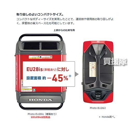ホンダ（HONDA） インバーター発電機 2.6kVA EU26iJ JN : 買援隊ヤフー