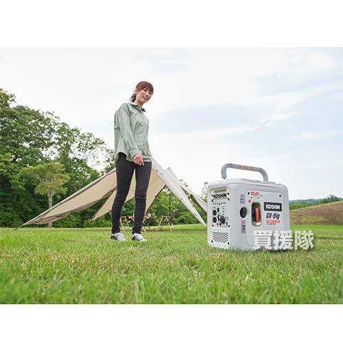 工進（KOSHIN） カセットガス式 インバーター発電機 0.9kVA GV-9ig