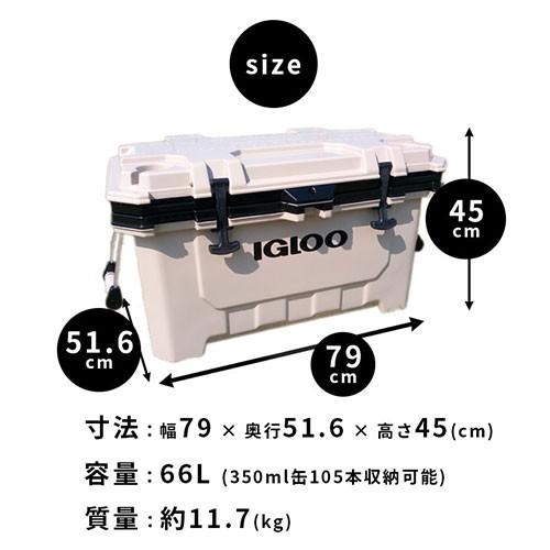 igloo（イグルー） クーラーボックス 大型 IMX 70 約66L 00049858 : 買