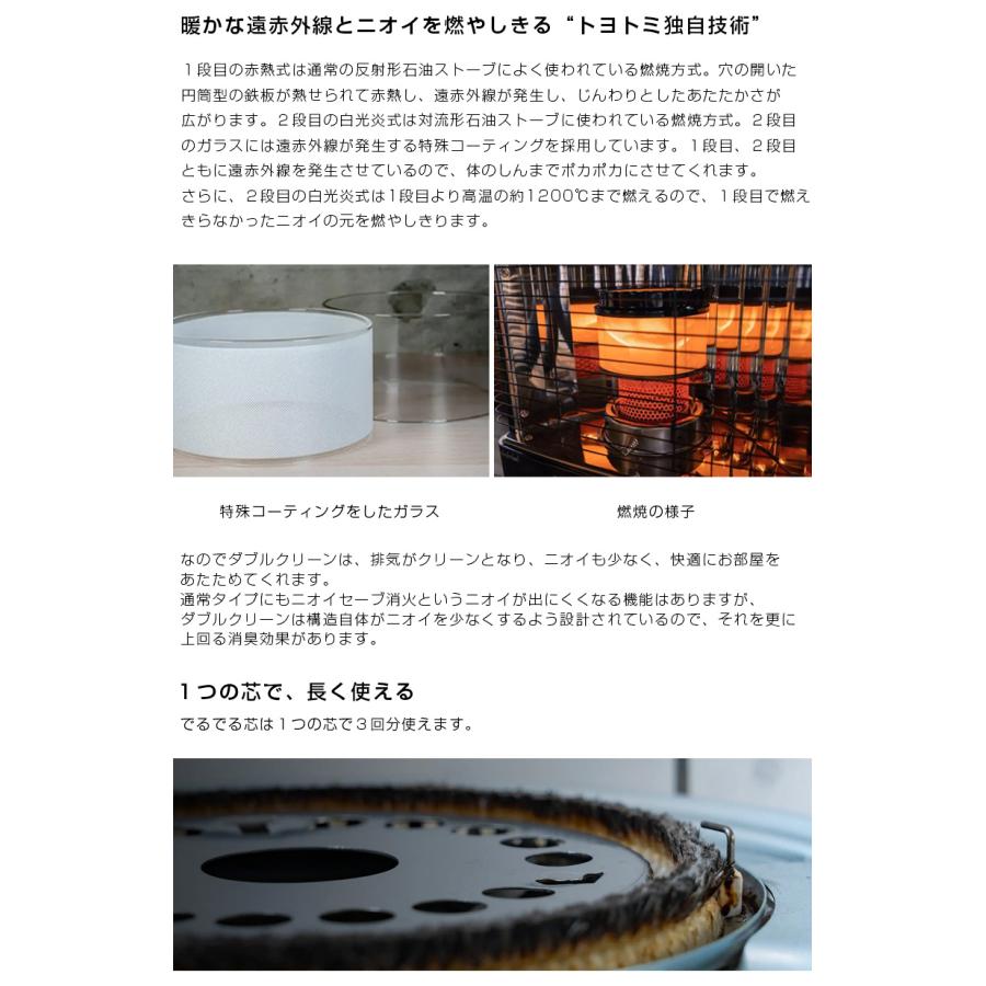 TOYOTOMI（トヨトミ） 対流形 石油ストーブ ホワイト (コンクリ17畳