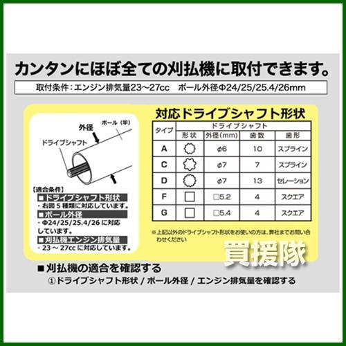 ニシガキ　超安全　草刈バリカン400　(刈払機取付用)　N-839