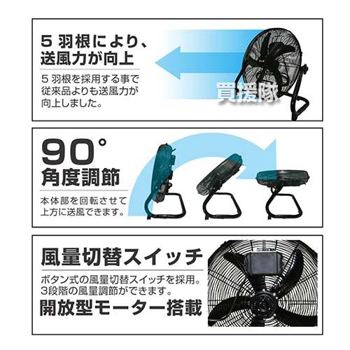 クーポンで1000円OFF）ReeD フロアファン 45cm 扇風機 床置き型