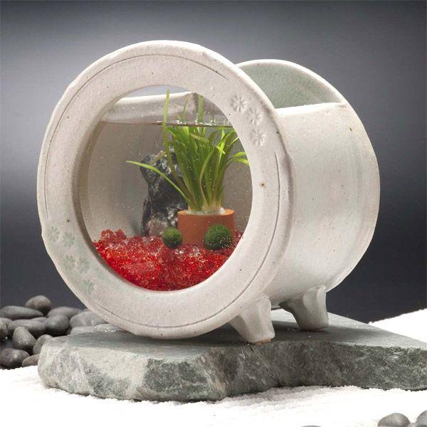 希少 カミハタ 和風アクアリウム 陶器丸水槽セット クリアランスセール Asabionline De