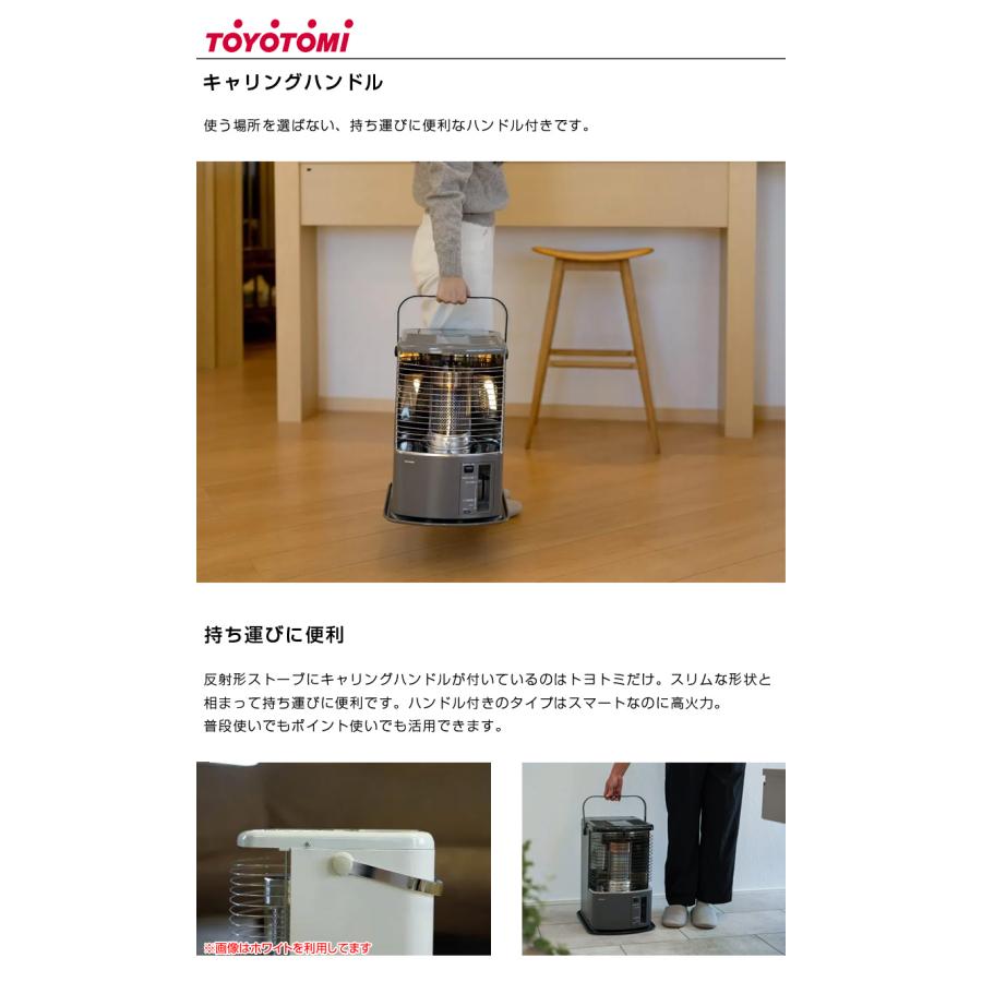 TOYOTOMI（トヨトミ） 反射形 石油ストーブ グレー （コンクリ10畳