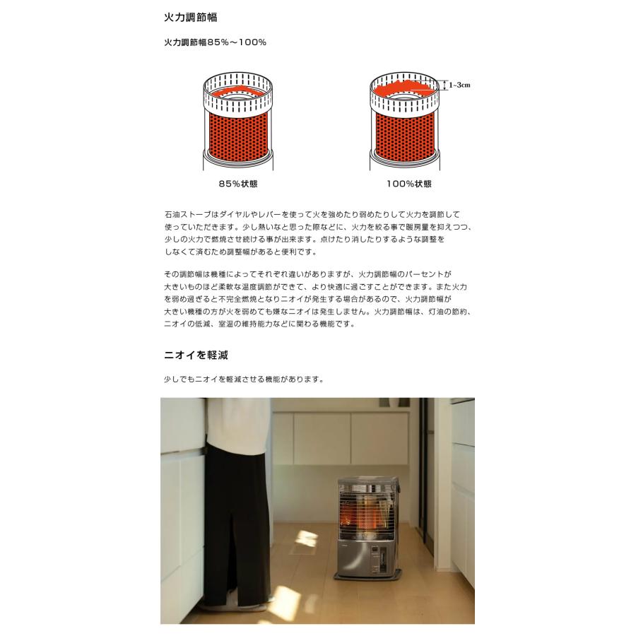 TOYOTOMI（トヨトミ） 反射形 石油ストーブ グレー （コンクリ10畳