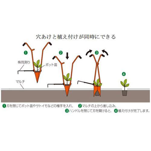 サンエー 開閉式植え付け器 ホーラー H135P｜truetools｜03