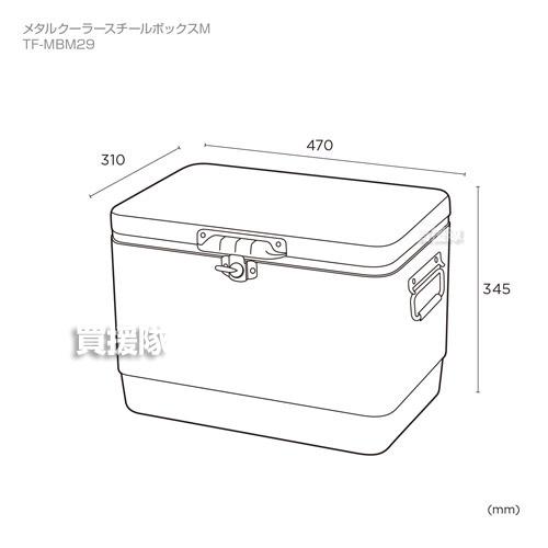 TENT FACTORY（テントファクトリー） メタルクーラースチールボックスM