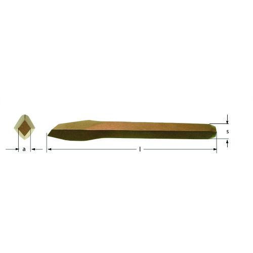 スナップオン・ツールズ 株 Ampcoスイス 防爆チゼル ダイアモンドポイント 刃幅13×軸径20×全長205 ME0205B 期間限定 ポイント10倍