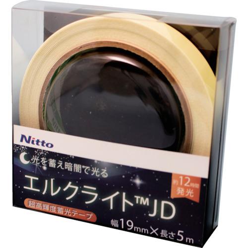 日東エルマテ　超高輝度蓄光テープ　JIS-JD級　0.6mm×19mm×5m　期間限定　グリーン　NB-1905D　ポイント10倍