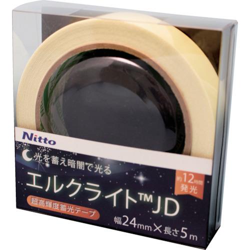 日東エルマテ 超高輝度蓄光テープ JIS-JD級 0.6mm×24mm×5m グリーン NB-2405D 期間限定 ポイント10倍