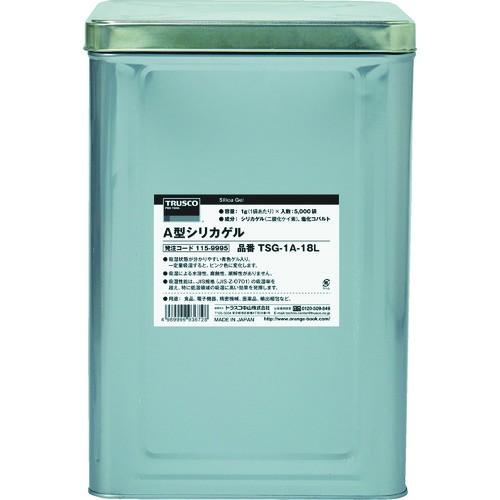 トラスコ中山 TRUSCO A型シリカゲル 2g 吸湿・使い捨て型 3000個入 コバルト入 1斗缶 TSG-2A-18L 期間限定 ポイント10倍