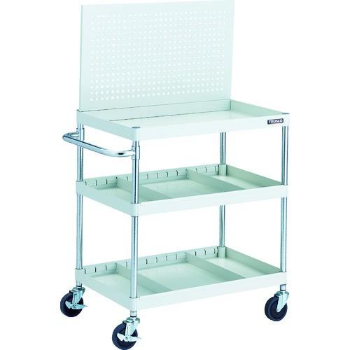 トラスコ中山 株 TRUSCO ツールワゴン フェニックスワゴン 省音 750X500 仕切2段付 上部パンチングパネル仕様 ホワイト PEW-P973S2-W 期間限定 ポイント10倍