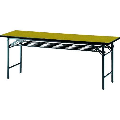 トラスコ中山 TRUSCO 会議用テーブル棚付折り畳み式 1800×600×700 チーク チーク TS-1860_T-T 期間限定 ポイント10倍