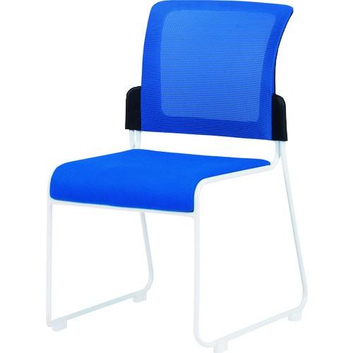 藤沢工業 株 TOKIO スタッキングチェア メッシュ MCR-2 ブルー MCR-2-BL 期間限定 ポイント10倍