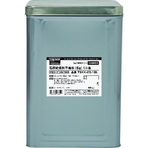 トラスコ中山 TRUSCO 石灰乾燥剤 耐水、耐油包装 5g 1000個入 1斗缶 TSKK-05-18L 期間限定 ポイント10倍