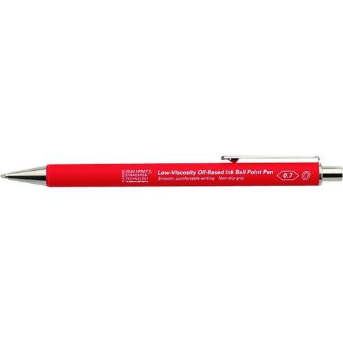 ニトムズ STALOGY 低粘度油性ボールペン 0.7mm レッド S5112 期間限定