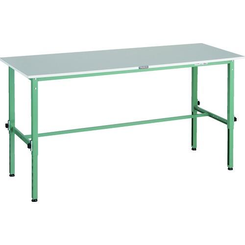 トラスコ中山 TRUSCO 軽荷重作業台高さ調節式 150kg RAEM2型 RoHS2対応天板 1800X600XH650〜950 グリーン色 RAEM2-1860 期間限定 ポイント10倍