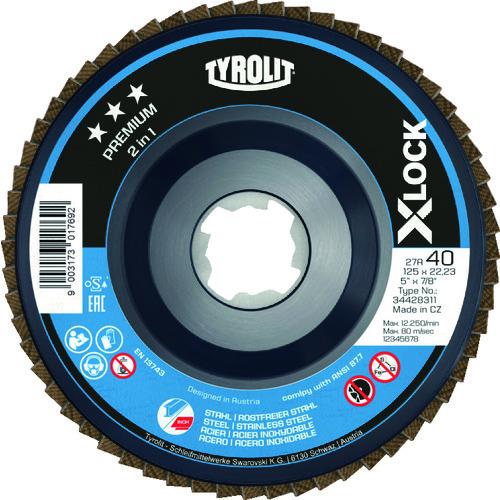 TYROLIT社 TYROLIT X-LОCKフラップディスク プレミアムタイプ 125mm 34428513 10枚入 期間限定 ポイント10倍