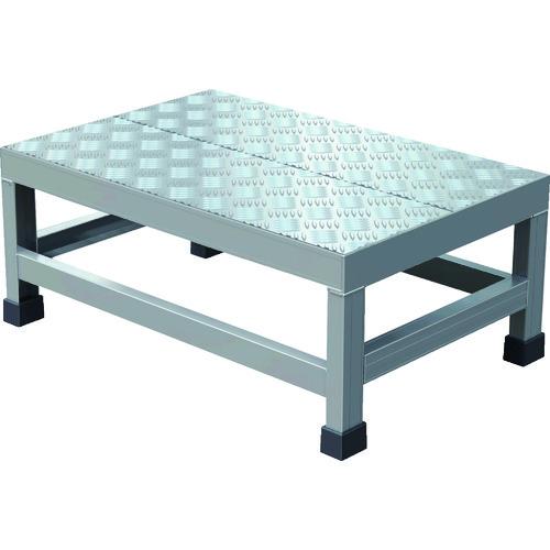 トラスコ中山 株 TRUSCO アルミ製溶接一体構造型作業台 縞板タイプ 一段 完成品 W600×D400×H250 WTDBC-6425 期間限定 ポイント10倍