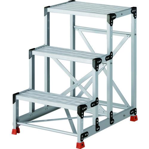 トラスコ中山 TRUSCO 作業用踏台 アルミ製・グレーチング仕様 SUS金具 3段 高さ0.9m 天板600×400 TSFGR-369 期間限定 ポイント10倍