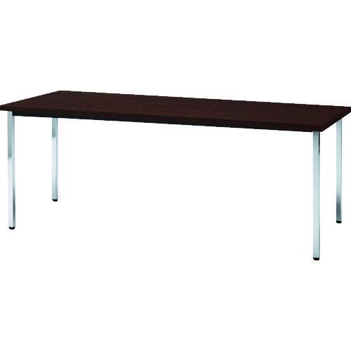 トラスコ中山 TRUSCO 会議用テーブル 1800X450XH700 角脚 下棚無し ローズ TD1845-RO 期間限定 ポイント10倍