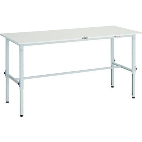 トラスコ中山 TRUSCO 軽荷重作業台高さ調節式 150kg AEM型 1800X600XH650〜950 基本タイプ ホワイト色 AEM-1860_W 期間限定 ポイント10倍