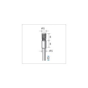 ナカニシ ステンレスワイヤーブラシ 10本入 エンド型 φ5×8×軸φ3 線φ0.1 50525 期間限定 ポイント10倍
