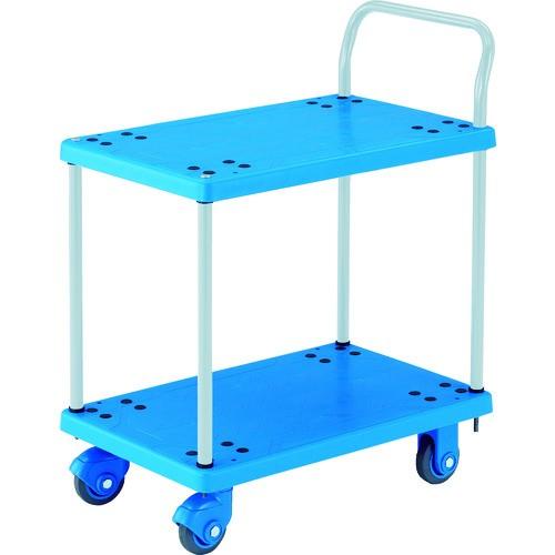 トラスコ中山 株 TRUSCO 樹脂台車 グランカート サイレント 2段片袖 800X535 TP-X804 期間限定 ポイント10倍