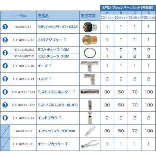 スーパー工業 SFSオプションパーツセットC 70m 10Z0124003 期間限定 ポイント10倍