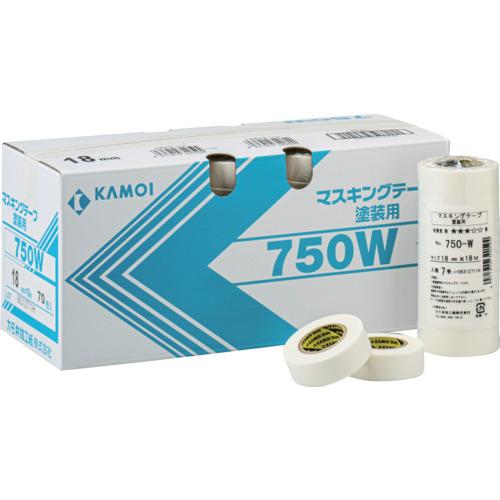 カモ井（KAMOI） マスキングテープ塗装用 NO.750W 18mm 7巻入り NO