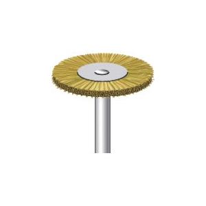 ナカニシ 真鍮ワイヤーブラシ 10本入 ホイール型 φ20×1.5×軸φ3 線φ0.1 50463 期間限定 ポイント10倍