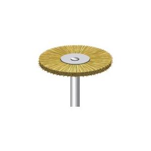 ナカニシ 真鍮ワイヤーブラシ 10本入 ホイール型 φ25×1.5×軸φ3 線φ0.1 50465 期間限定 ポイント10倍