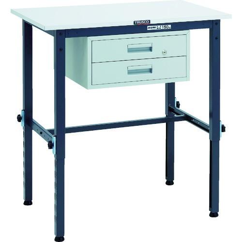 トラスコ中山 株 TRUSCO RAEM型高さ調節作業台 900X600 2段引出付 ダークグレー色 RAEM-0960F2_DG 期間限定 ポイント10倍