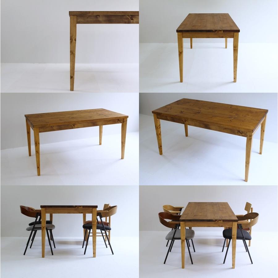 120×80cm ダイニングテーブル 120センチ パイン 無垢 学習机