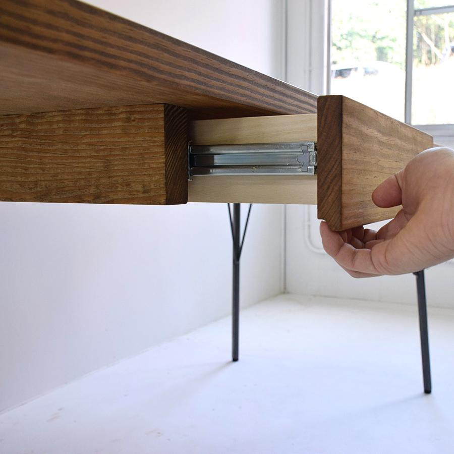 180×80cm 180センチ パイン無垢のダイニングテーブル 引き出し 180×80cm 180センチ パイン無垢のダイニングテーブル 引き出し